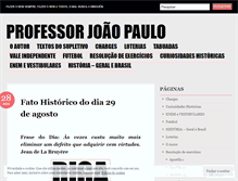 Tablet Screenshot of professorjoaopaulo.com